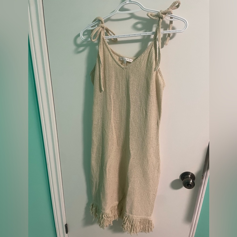 Chic Beige Knit Dress